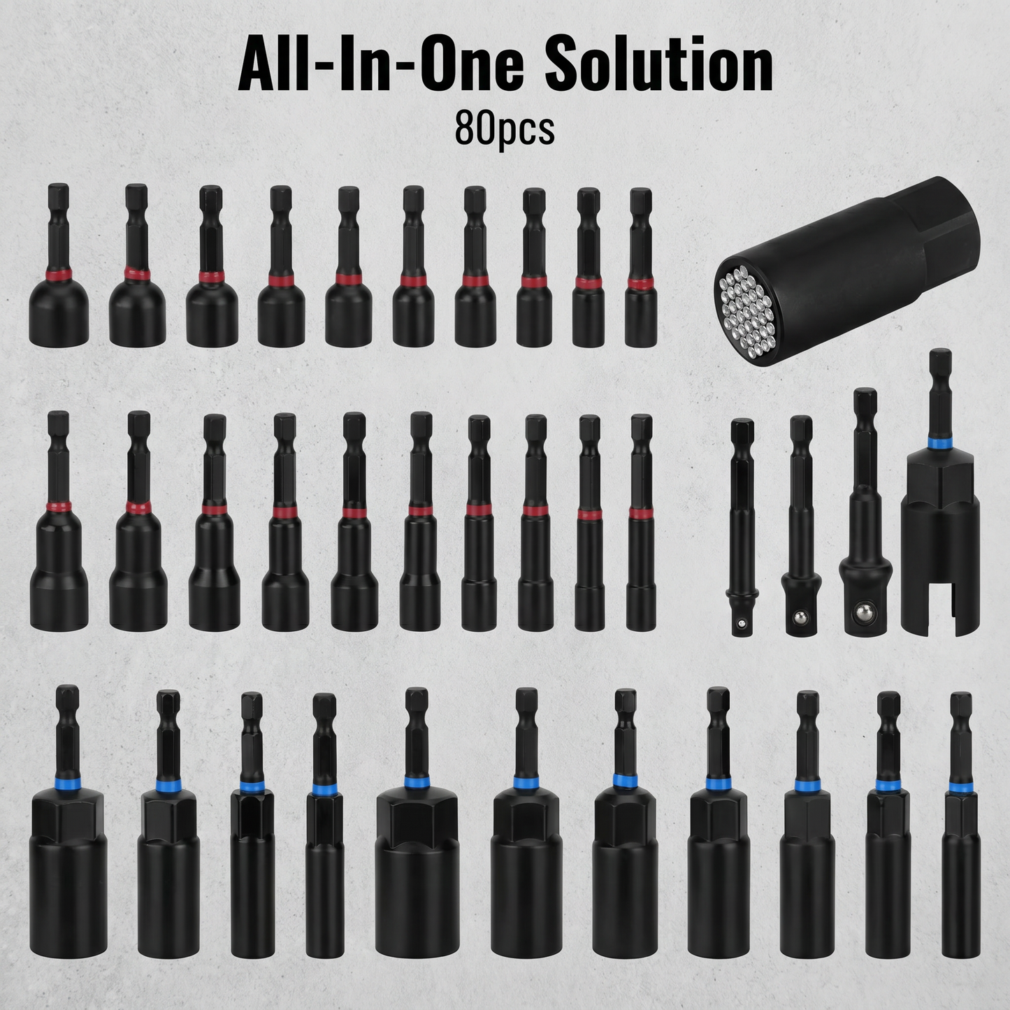 Magnetic Impact Nut Driver Set