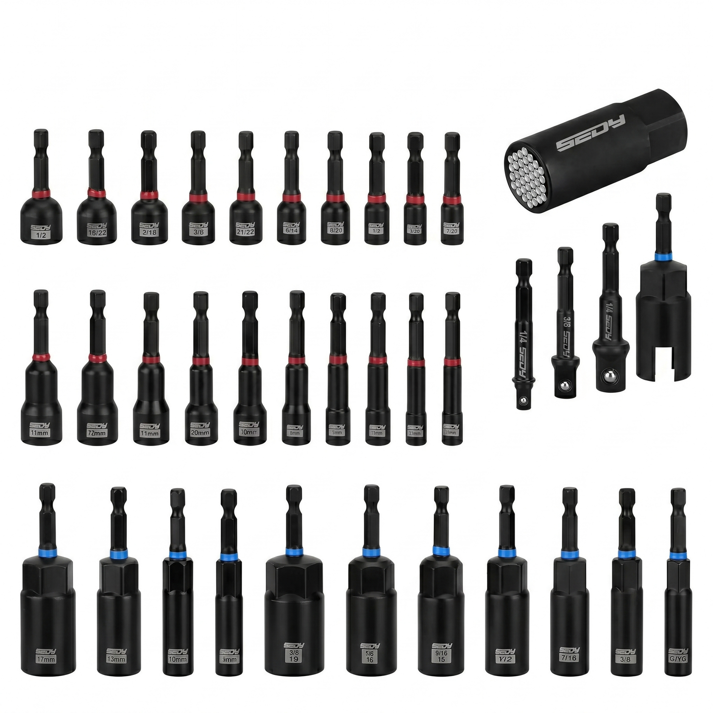 Magnetic Impact Nut Driver Set