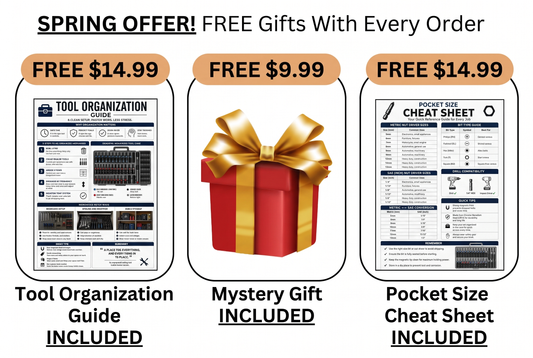 Tool Orginization Guide, Mystery Gift, Pocket Size Cheat Sheet