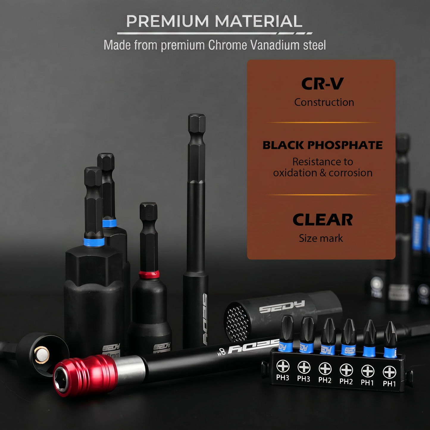 Magnetic Impact Nut Driver Set